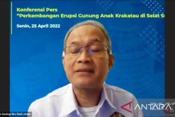 Badan Geologi pantau penumpukan badan Anak Krakatau berpotensi tsunami