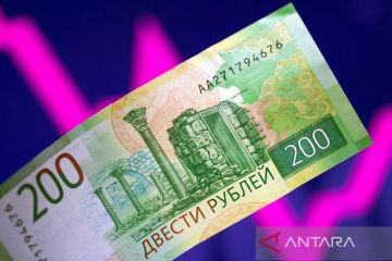 Rubel Rusia meluncur ke level terendah satu bulan terhadap dolar