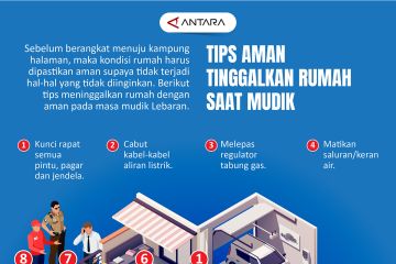 Tips aman tinggalkan rumah saat mudik