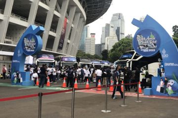 Peserta Mudik Aman Mudik Sehat Bersama BUMN Tahun 2022 padati GBK