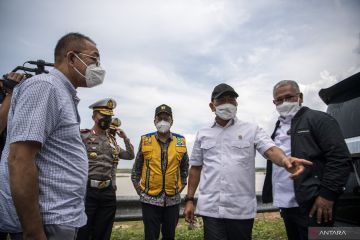 KSP Moeldoko Tinjau Arus Mudik Tol Bakauheni-Palembang