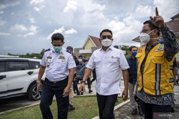 KSP Moeldoko Tinjau Arus Mudik Tol Bakauheni-Palembang