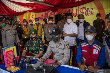 KSP Moeldoko Tinjau Arus Mudik Tol Bakauheni-Palembang