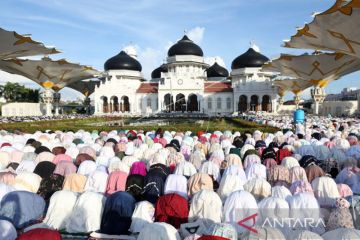 Masjid Raya Baiturrahman Aceh mulai siapkan Shalat Idul Fitri 1443 H