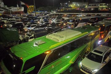 Kemacetan di Pelabuhan Merak