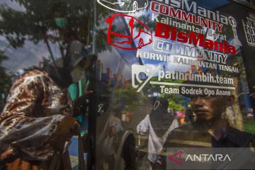 Arus Mudik Di Terminal Induk Km 6 Banjarmasin