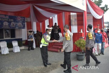 Kapolda cek pospam dan jalur mudik Jambi-Sumetera Barat