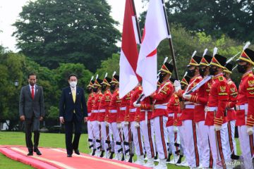 Presiden menerima kunjungan PM jepang