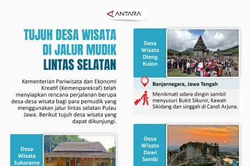 Tujuh desa wisata di jalur mudik lintas selatan