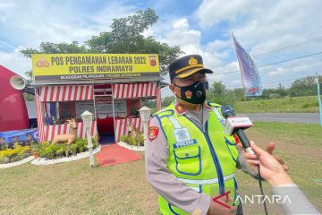 Jalur Pantura Jatibarang - Indramayu terpantau lancar