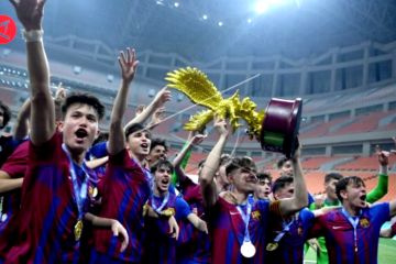 Barcelona U-18 juara IYC 2021 usai kalahkan Atletico Madrid
