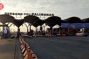 Gerbang Tol Palimanan uji coba peniadaan transaksi