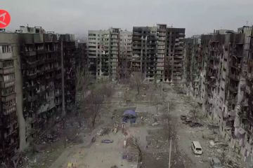 Video udara menunjukkan kehancuran di Mariupol Ukraina