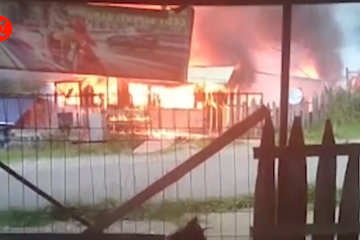 KKB Kalenak Murib bakar belasan rumah warga di Puncak Papua