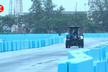 Lintasan Formula E rampung 100 persen