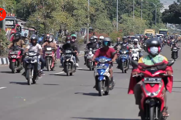 Pemudik roda dua dominasi jalur pantura wilayah Cirebon