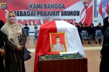 Perwira Brimob Polda Sultra meninggal usai pengamanan unjuk rasa