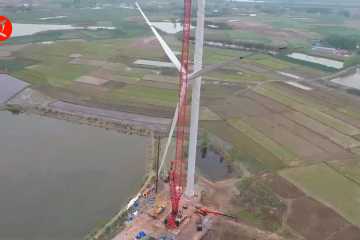 Proyek PLTB raksasa di Anhui, masuki tahap instalasi