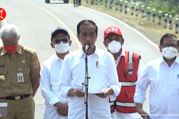 Resmikan Jalan Lingkar Brebes-Tegal, Presiden: Kurangi beban 48%