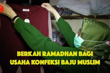 Berkah Ramadhan bagi usaha konfeksi baju muslim