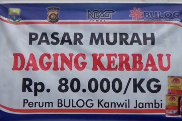 Stabilkan harga daging, Bulog Jambi gelar operasi pasar