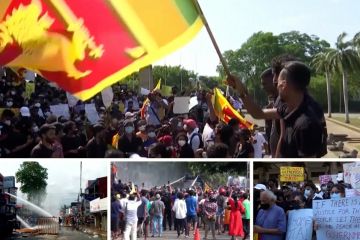 Unjuk rasa di Sri Lanka masih berlanjut