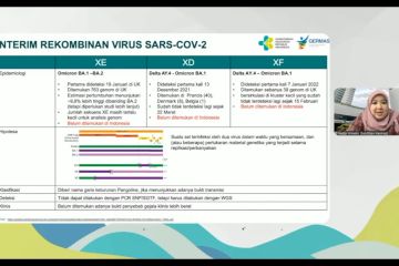 Kemenkes sebut varian XE belum ditemukan di Indonesia