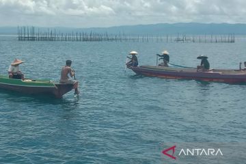 Perahu pemudik tabrakan, dua motor tenggelam di Perairan Muna