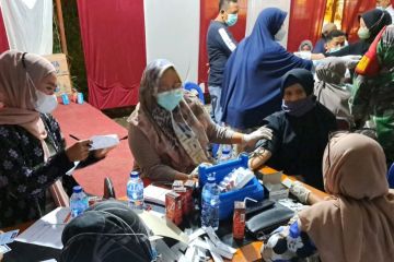 534 pemudik yang melintasi Kabupaten Batanghari divaksin booster