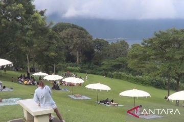 Kebun Raya Bedugul Bali dipadati wisatawan, prokes diperketat