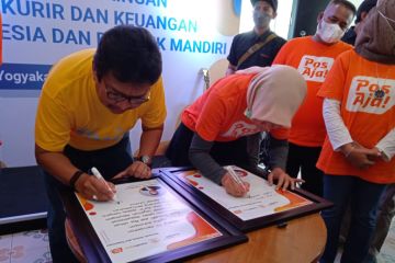 PT Pos Indonesia dan Bank Mandiri operasikan layanan bersama