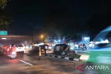 Situasi arus balik di jalur arteri Tangerang terpantau ramai lancar