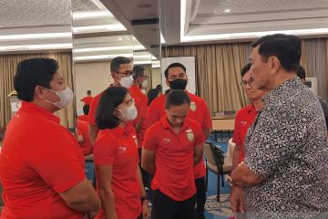 Luhut bakar semangat Lalu Zohri dan kolega jelang SEA Games Vietnam