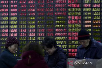 Saham China ditutup jatuh, Indeks Shanghai tergerus 0,55 persen
