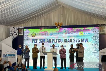 Menteri Arifin resmikan pengoperasian PLTGU Riau 275 MW