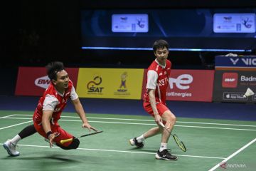 Indonesia unggul 2-0 atas Jepang lewat duet Ahsan/Kevin