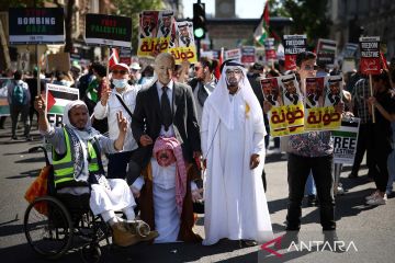 Unjuk rasa pro-Palestina di London