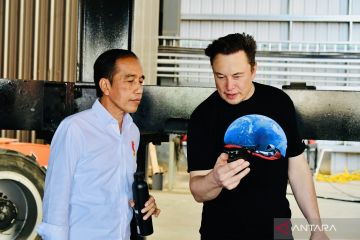 Presiden Joko Widodo bertemu founder SpaceX Elon Musk