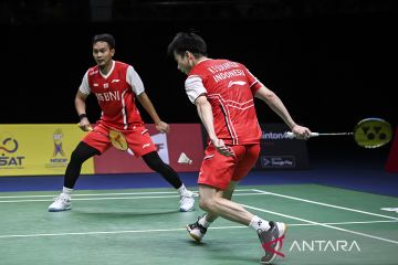 Piala Thomas 2022 : Kevin/Ahsan kalah, Indonesia tertinggal 0-2 dari India