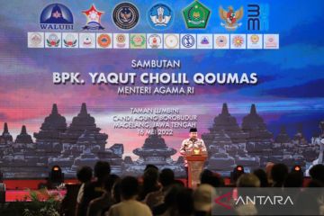 Menag apresiasi penyelenggaraan Tri Suci Waisak bersama di Borobudur