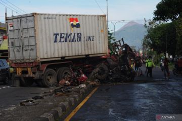 Kecelakaan truk trailer di Boyolali