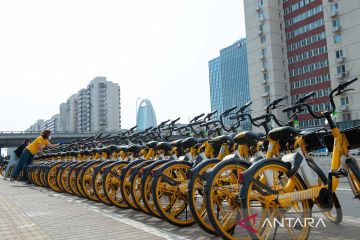 Prokes layanan berbagi sepeda di Beijing saat pandemi COVID-19
