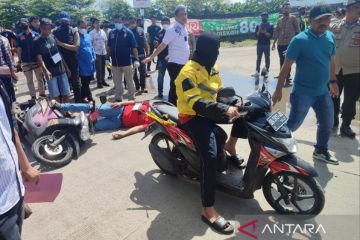 Polisi gelar rekonstruksi penembakan petugas Dishub Makassar