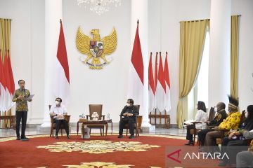 Presiden Jokowi menerima Majelis Rakyat Papua dan Papua Barat di Istana Bogor