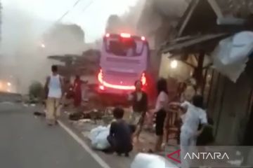 Kecelakaan bus di Panumbangan Ciamis usai pulang berwisata