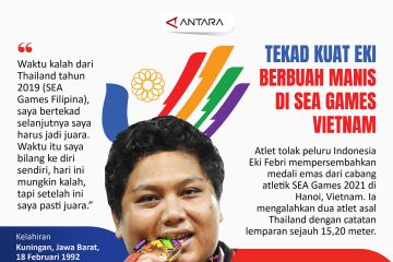 Tekad kuat Eki berbuah manis di SEA Games Vietnam