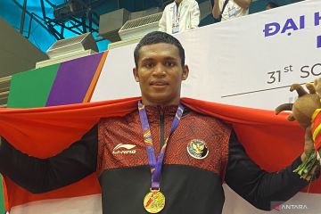 Petinju Maikhel Roberrd raih emas saat debut di SEA Games Vietnam
