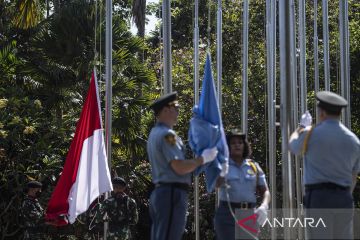 Upacara pengibaran bendera GPDRR 2022