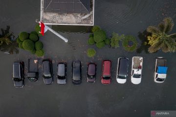 Banjir rob rendam kawasan Pelabuhan Tanjung Emas hingga ketinggian 1,5 meter
