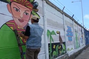 495 lukisan mural hiasi tembok Jalan RE Martadinata sambut HUT Jakarta